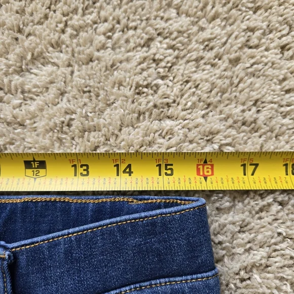 Betabrand Pull On Jeans Womens L Petite Blue Straight - Picture 7 of 11